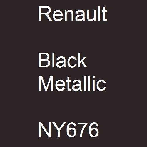 Renault, Black Metallic, NY676.